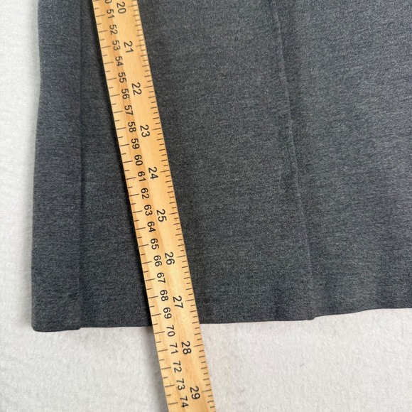 Quince Grey Wide Leg Flare Pants Stretch Knit Comfort Size M Womens Career - Picture 5 of 8